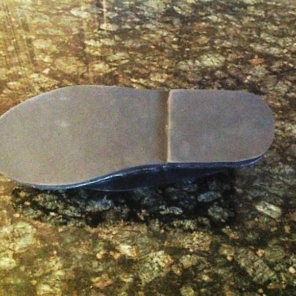 CLOSE OUT! BLACK LEATHER LINED SLIPPERS Zig Zag - Picture 6 of 6